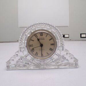 Crystal Legends by Godinger Quartz Clock 24% Lead Crystal - Untested